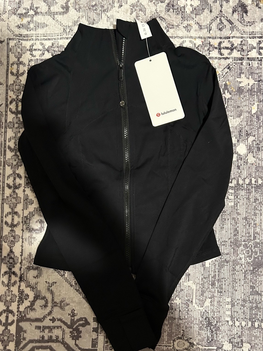 lululemon athletica Black Full-Zip Bomber Jacket